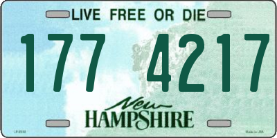 NH license plate 1774217