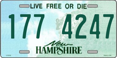 NH license plate 1774247