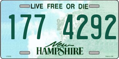 NH license plate 1774292