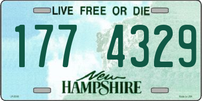 NH license plate 1774329