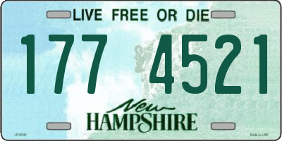NH license plate 1774521