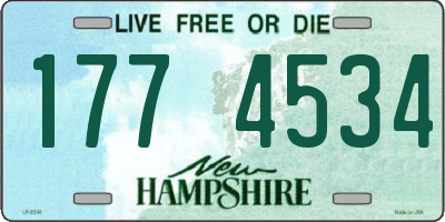 NH license plate 1774534