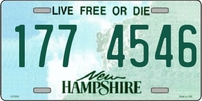 NH license plate 1774546