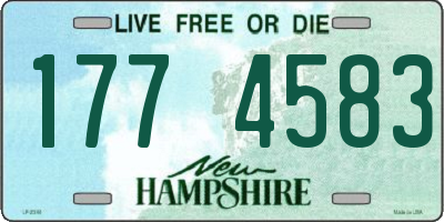 NH license plate 1774583