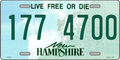 NH license plate 1774700