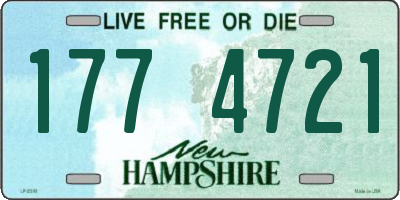 NH license plate 1774721
