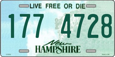 NH license plate 1774728
