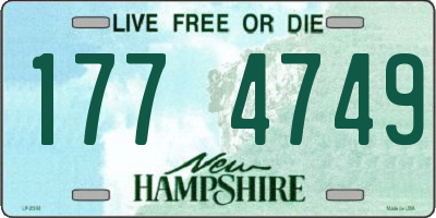 NH license plate 1774749