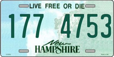 NH license plate 1774753