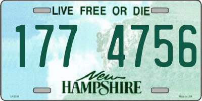 NH license plate 1774756