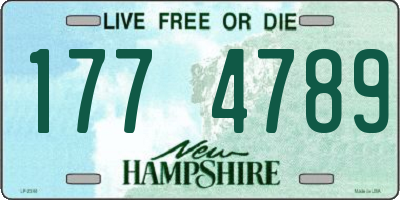 NH license plate 1774789