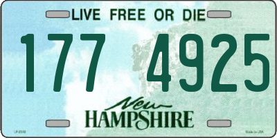 NH license plate 1774925