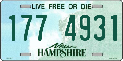 NH license plate 1774931