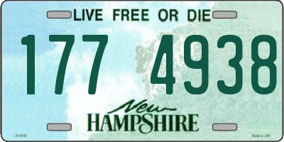 NH license plate 1774938