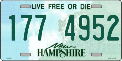 NH license plate 1774952