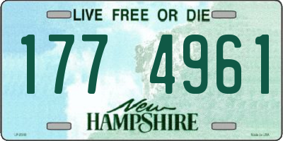 NH license plate 1774961