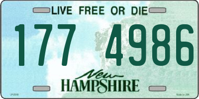 NH license plate 1774986