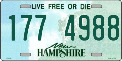 NH license plate 1774988