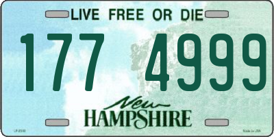 NH license plate 1774999