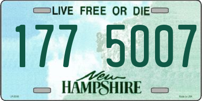 NH license plate 1775007