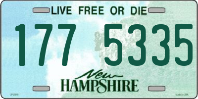 NH license plate 1775335