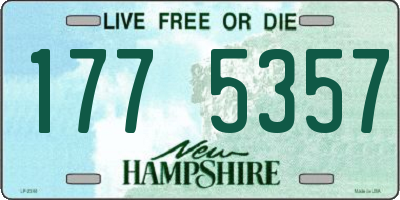 NH license plate 1775357