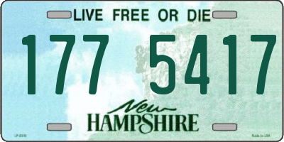 NH license plate 1775417