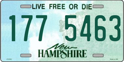 NH license plate 1775463