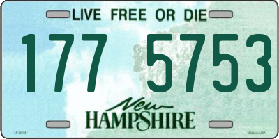 NH license plate 1775753