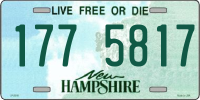 NH license plate 1775817