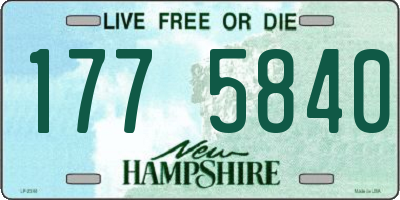 NH license plate 1775840