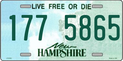 NH license plate 1775865
