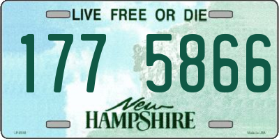NH license plate 1775866