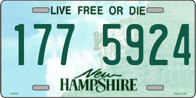 NH license plate 1775924