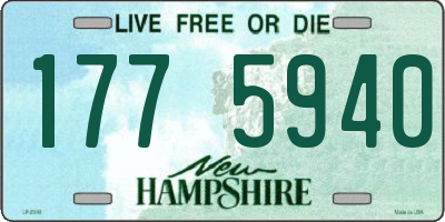 NH license plate 1775940