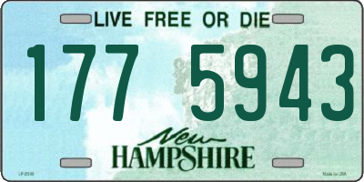 NH license plate 1775943