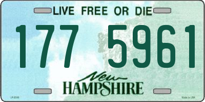NH license plate 1775961