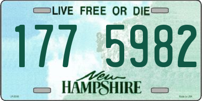 NH license plate 1775982