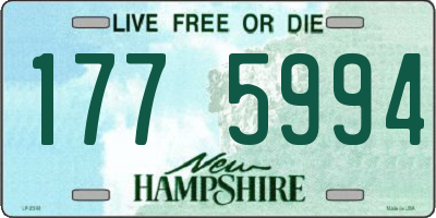 NH license plate 1775994