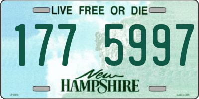 NH license plate 1775997