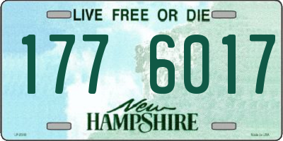 NH license plate 1776017