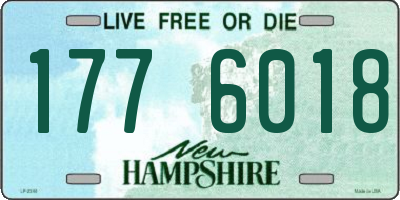 NH license plate 1776018