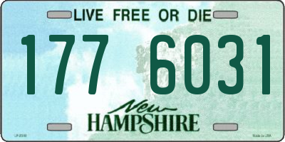 NH license plate 1776031