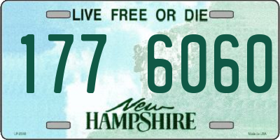 NH license plate 1776060