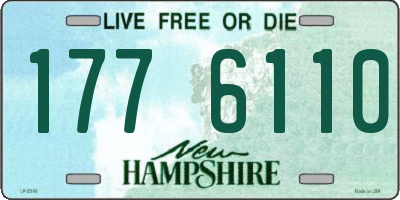 NH license plate 1776110