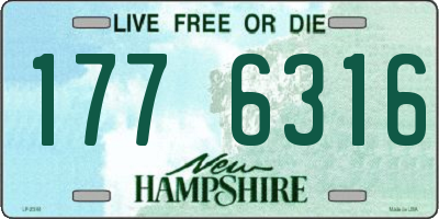 NH license plate 1776316