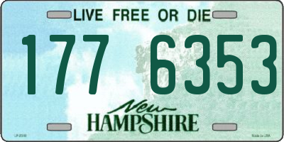 NH license plate 1776353