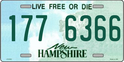 NH license plate 1776366