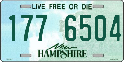 NH license plate 1776504