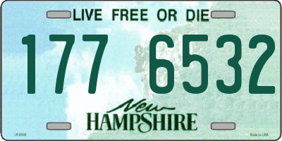 NH license plate 1776532